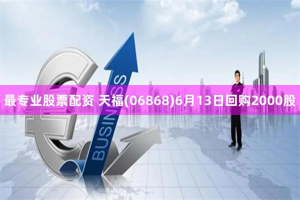 最专业股票配资 天福(06868)6月13日回购2000股